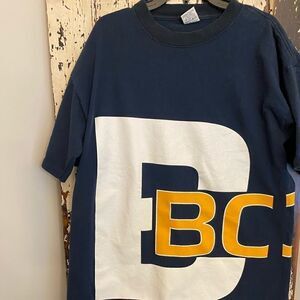 Men’s Vintage Hugo Boss wrap around spell-out shirt. Size 2XL